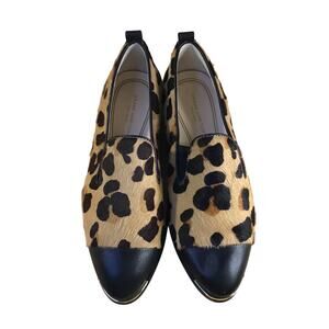 Cole Haan Grand Ambition Women's Leopard Print Calf-Hair Flats SZ 6B